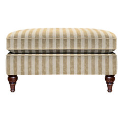 Duresta Kingsley Footstool, Umber Leg Scirocco Champagne